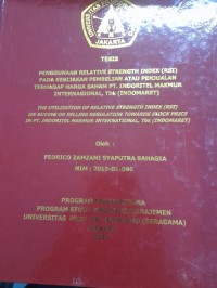 Penggunaan Relative Strenght Indek (RSI) Pada Kebijakan Pembelian atau Penjualan terhadap Harga Saham PT. Indoritel Makmur International, Tbk. Indomaret