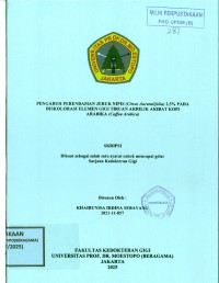 Image of Pengaruh Perendaman Jeruk Nipis (Citrus Aurantiifolia) 2,5% pada Diskolorasi Elemen Gigi Tiruan Akrilik Akibat KopiArabika (Coffea Arabica)