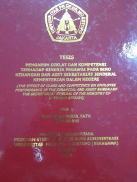 Pengaruh Diklat dan Kompetensi terhadap Kinerja Pegawai Pada Biro Keuangan dan Aset Sekretariat Jenderal Kementerian Dalam Negeri