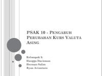 Image of PSAK No. 10 (revisi 2010) : Pengaruh Perubahan Kurs Valuta Asing