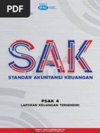 Image of PSAK No. 4 (revisi 2009) : Laporan Keuangan Konsolidasian dan Laporan Keuangan Tersendiri
