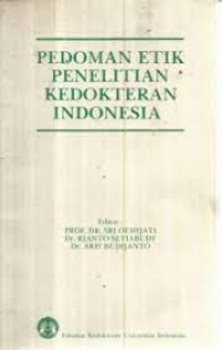 Image of Pedoman Etik Penelitian Kedokteran Indonesia
