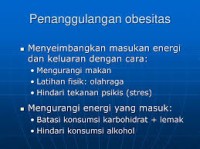 Image of Penanggulangan Obesitas Menuju Hidup Sehat