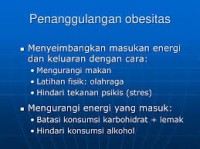 Penanggulangan Obesitas Menuju Hidup Sehat